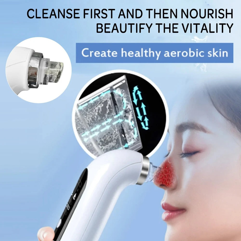 Blackhead Removal Pore Vacuum Face Cleaner Electric Pimple Black Head Remover USB Rechargeable Water Cycle Facial Cleaning Tools